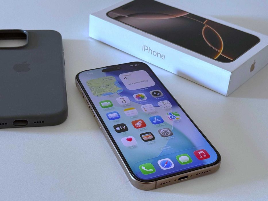 Бартер! Като НОВ! 98% Батерия! iPhone 16 Pro Max Desert Titanium (Златен)