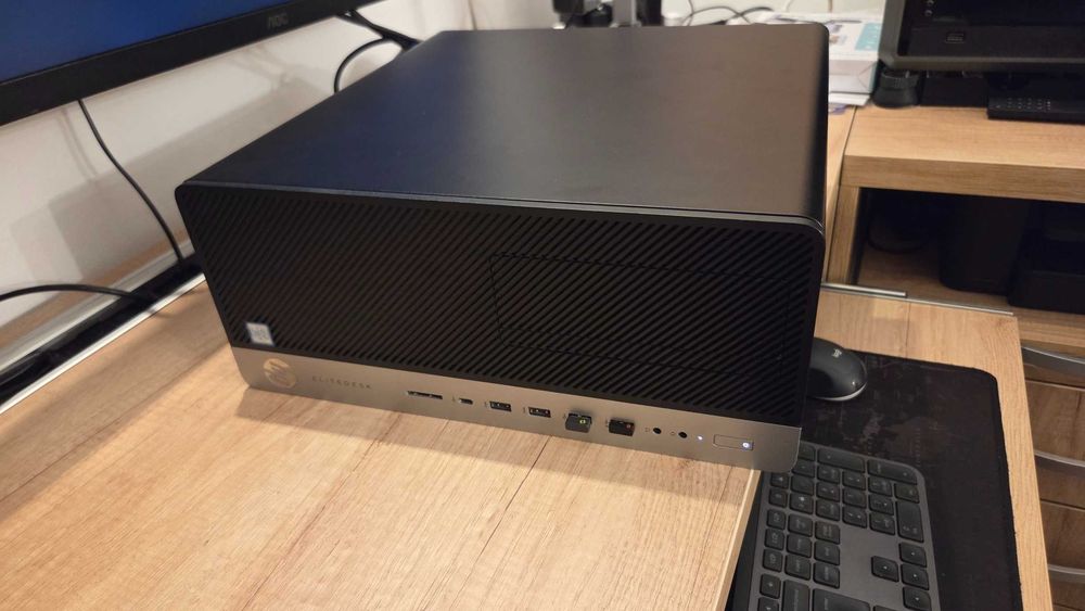 PC Desktop HP EliteDesk 800 G5, 16 Gb DDR4, procesor i7-9700, pl video, SSD+HDD, WIN11 PRO, silentios