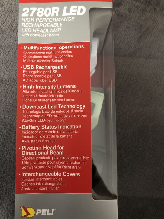 Lanterna de cap marca Peli 2780R. Led