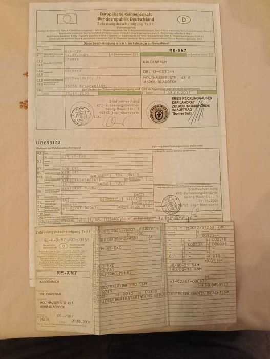 KTM EXC 400 cu acte!