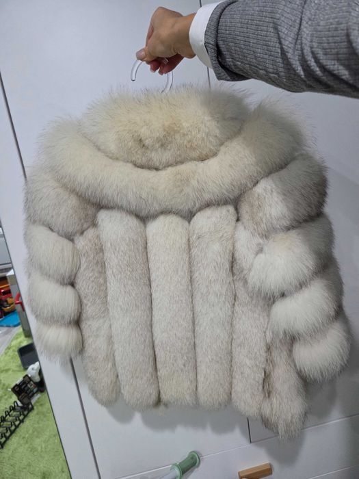 Дамско палто от естествен косъм