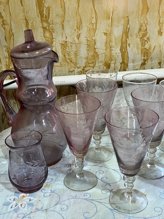 Графин и стаканы кувшин жаркент