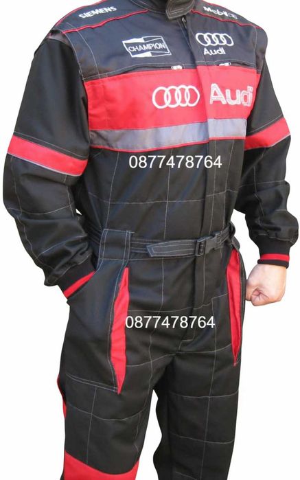 Летен работен гащеризон за сервиз с лого Audi BMW Mercedes бродерия