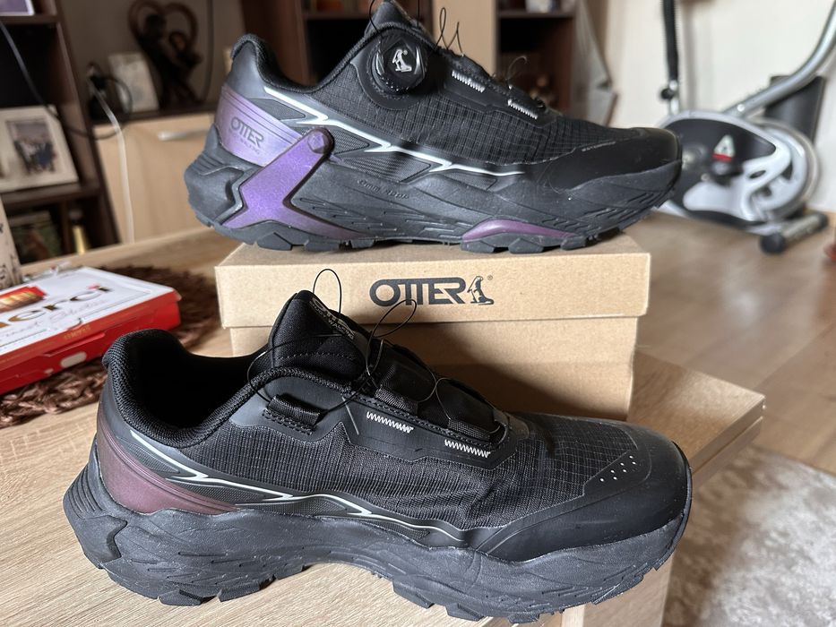 Pantofi sport OTTER  -GRYXX negri, din material textil