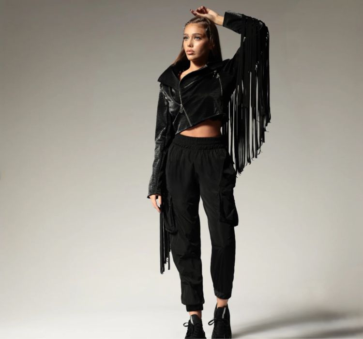 Geaca franjuri Carolina D