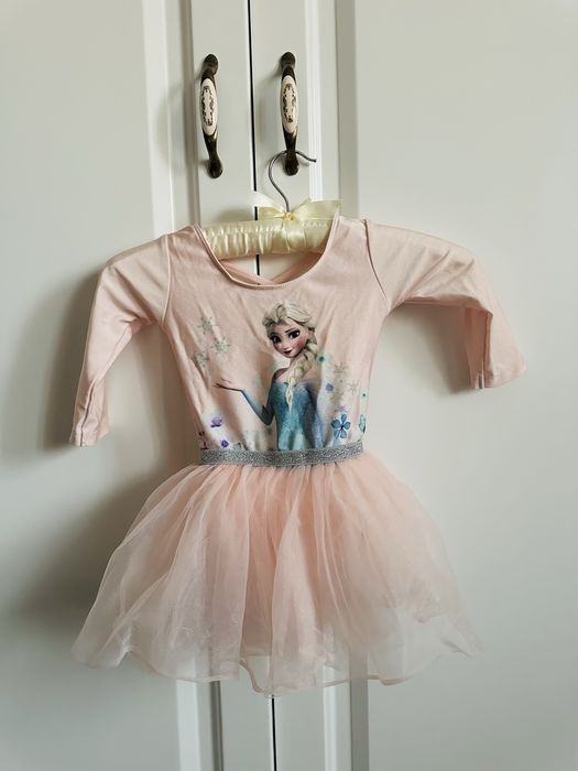 Rochie balerina printesa Elsa ,cu tiul , masura 98- 104, H&M , 3/4 ani