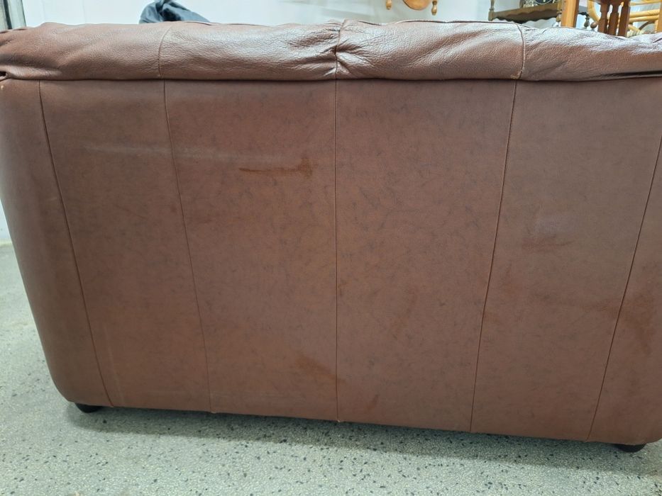 Диван двойка естествена кожа