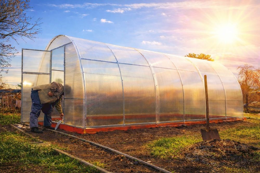 Теплицы доставка установка поликарбонат не дорого  выезд на замер