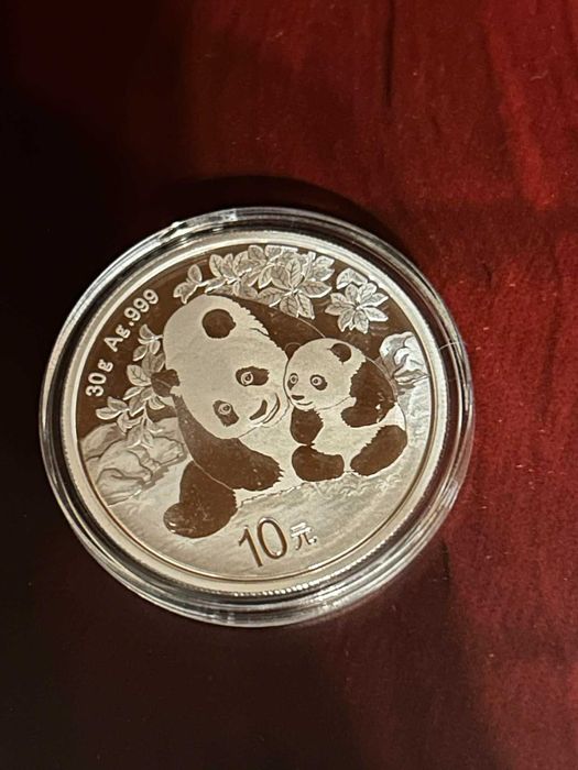 Сребърни монета на Панда