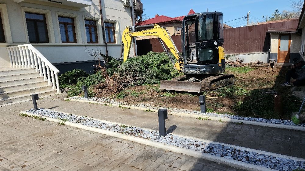 Pamant Balast Nisip Agregate Miniexcavator