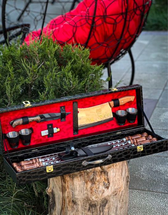 Шашлычный набор, подарочный набор мужнине брату