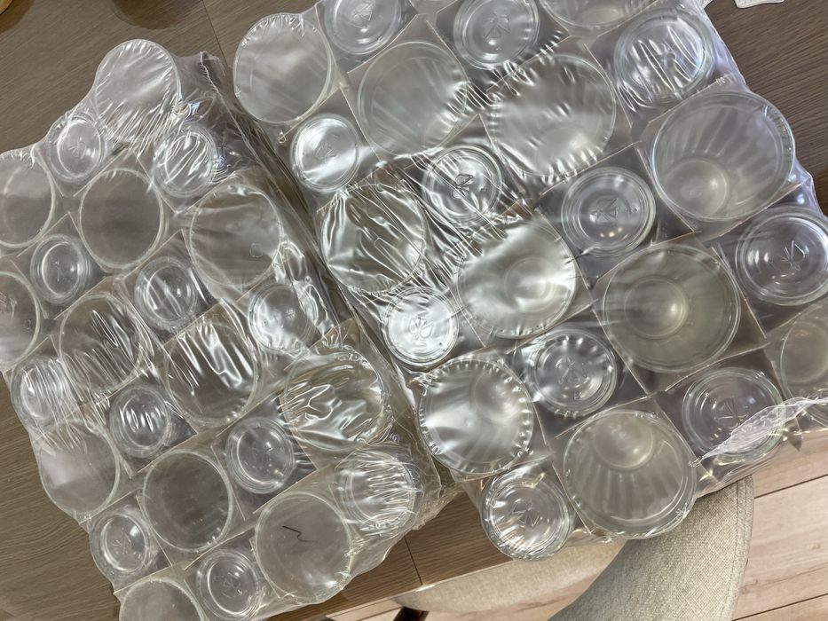 Новые стеклянные стаканы