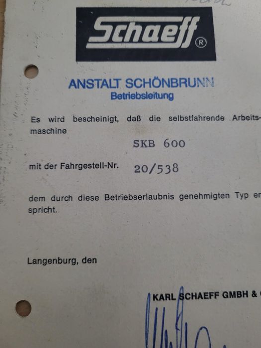 Incarcator frontal Schaeff SKB 600