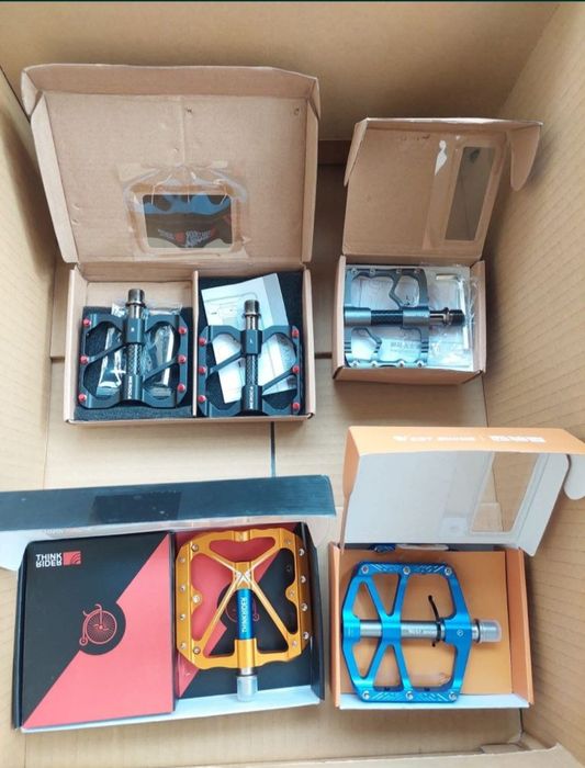 Set pedale aluminiu cu 3 rulmenti mtb xc full suspension