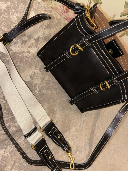 Черна дамска чанта ZARA