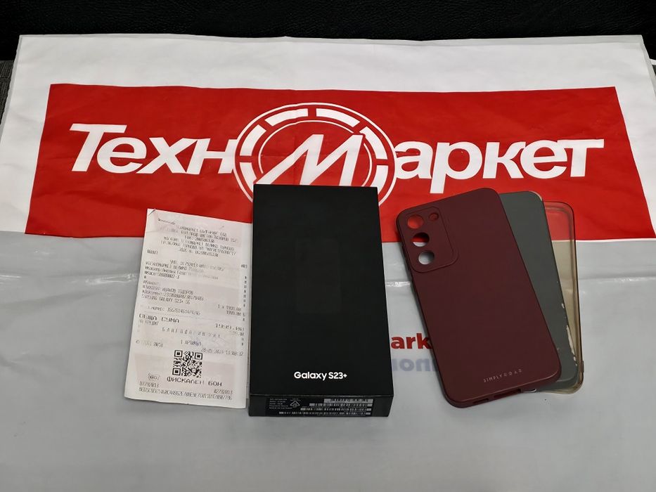 КАТО НОВ 512GB Samsung S23 Plus + Гаранция Техномаркет 2025 Black