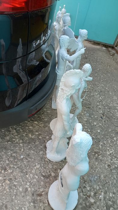 Римски статуй ръчна изработка 8бр масивни,стабилни в перфектно състоян