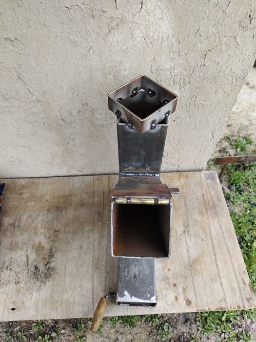 Ракетная печка из профтруба