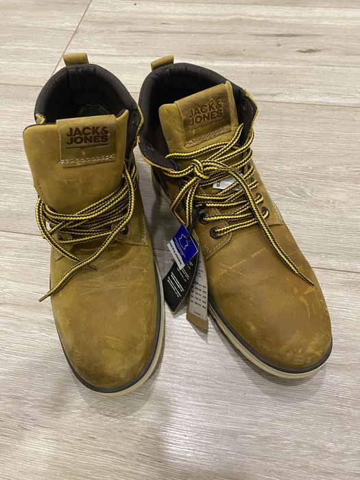 Новые мужские кожаные ботинки Jack Jones