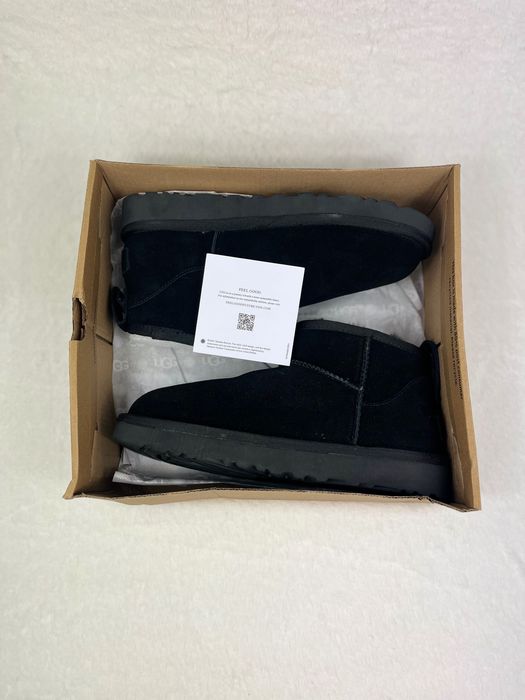 UGG Classic Ultra Mini Platform – Черни велурени боти UGG