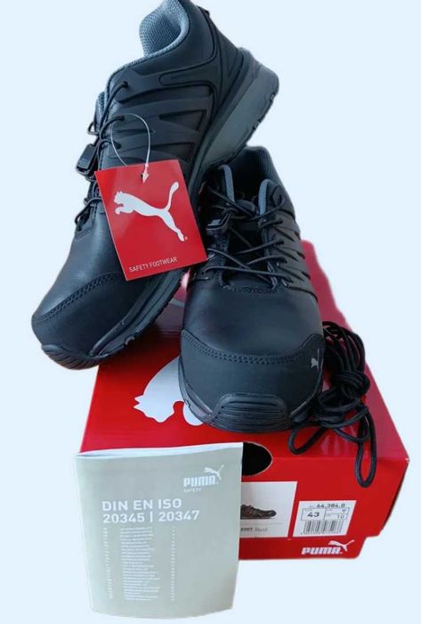 Продавам работни обувки Puma Velocity Black Low S3 ESD