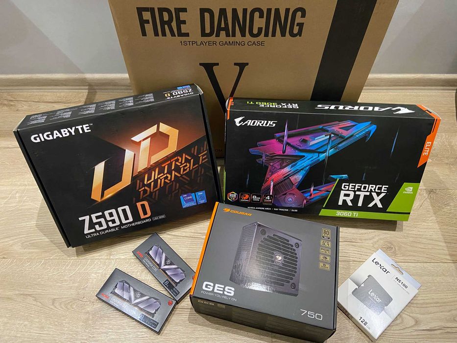 Геймърски компютър: RTX 3060Ti / Intel i5 11400 / 16GB DDR4 / Гаранция