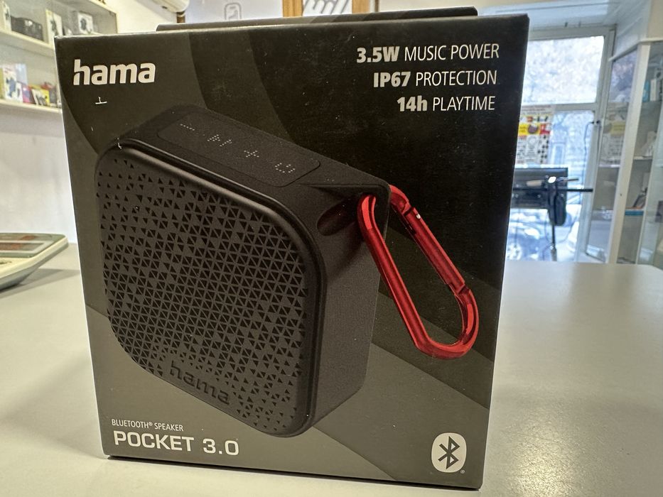 Hama Boxa Bluetooth "Pocket 3.0", IP67, 3.5W, negru