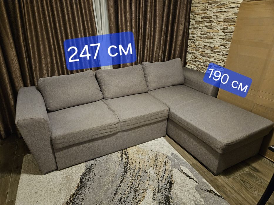 Ъглов холен диван