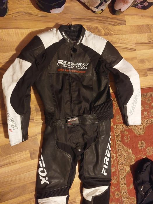 Costum moto Firefox Speed,piele naturala,marime 54