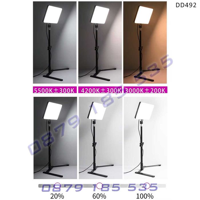 LED панел 80W правоъгълно осветление видео снимки лед светлина фото