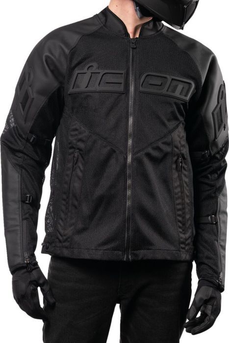 Geacă Icon Mesh AF Leather negru