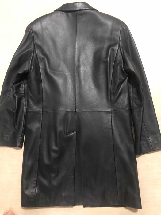 Дубленка и кожаный плащ