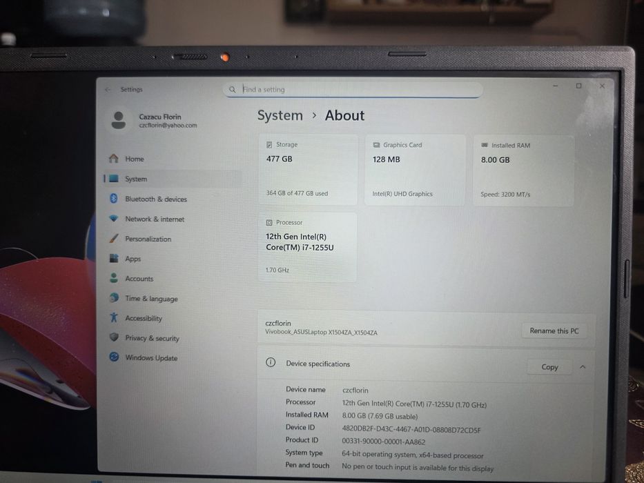 Vand laptop asus