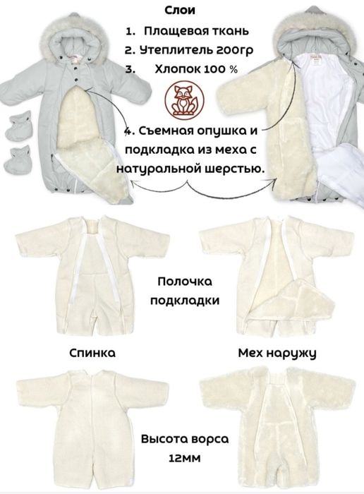 Детский комбинезон-трансформер