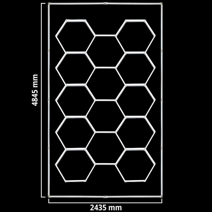 Hexagon LED decoratiune saloane