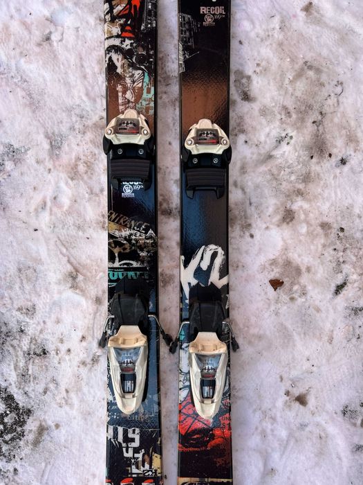 Schiuri K2 Recoil 169 cm - Skiuri cu legături + bețe Rossignol + husă