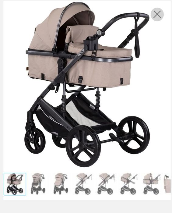Vând cărucior 3 in 1 CHIPOLINO