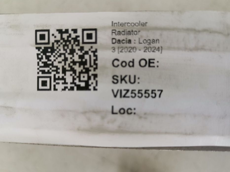 Intercooler Radiator Dacia  Logan 3 2020 2021 2022 2023 2024 Original