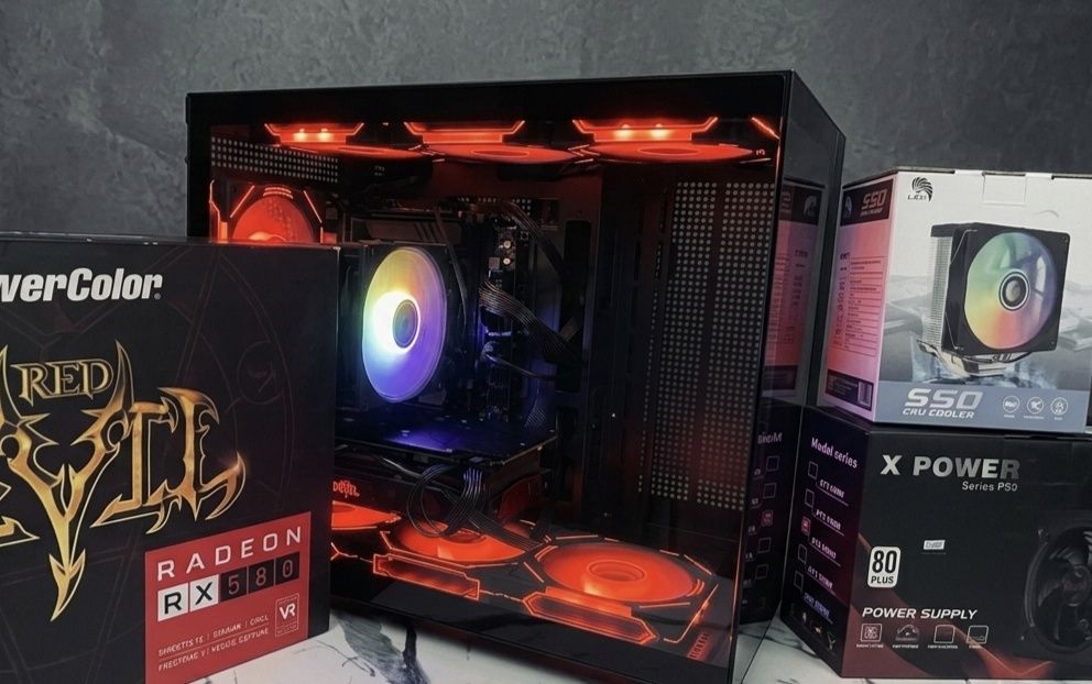 RX 580 512GB NVME XEON 2676V4 16 YADRO 16GB RAM
