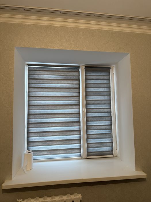 Ролл шторы день ночь ( зебра )  в Астане по акции!