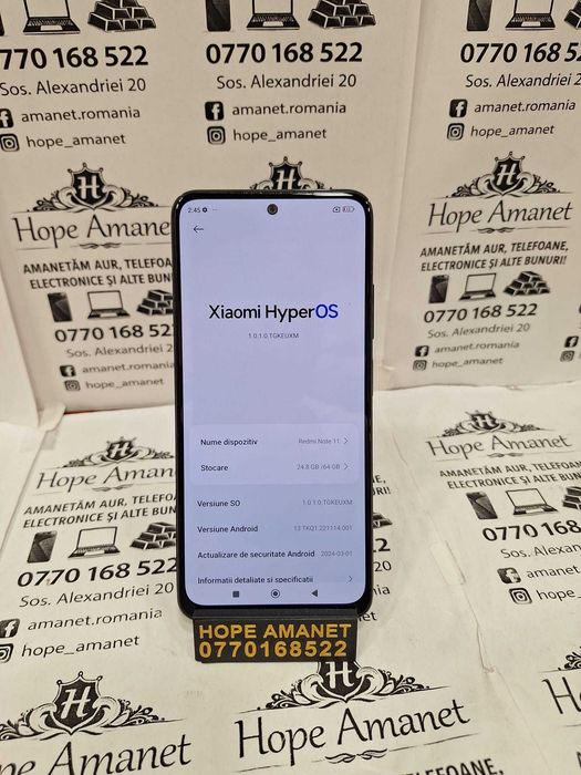 Hope Amanet P1/ Redmi Note 11 64 gb 4 gb ram #41907