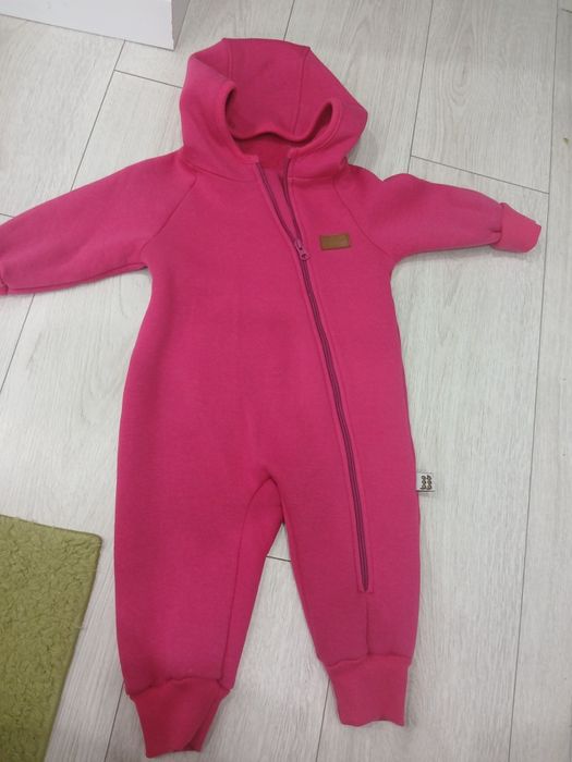 Продается детский слип на флисе и шапочка