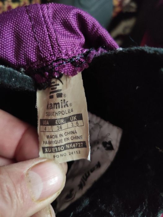 Vand Cizme fete KAMIk de zăpadă Southpole 4 NK8727 Violet zăpadă Sout