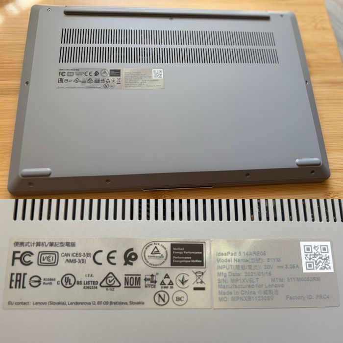 Лаптоп Lenovo IdeaPad 5 Ryzen 3, 8GB RAM, 256GB SSD, 14” FHD