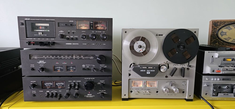 Superbă Linie Vintage Akai AM 2600, Akai GXC 709d, Akai AT 2400