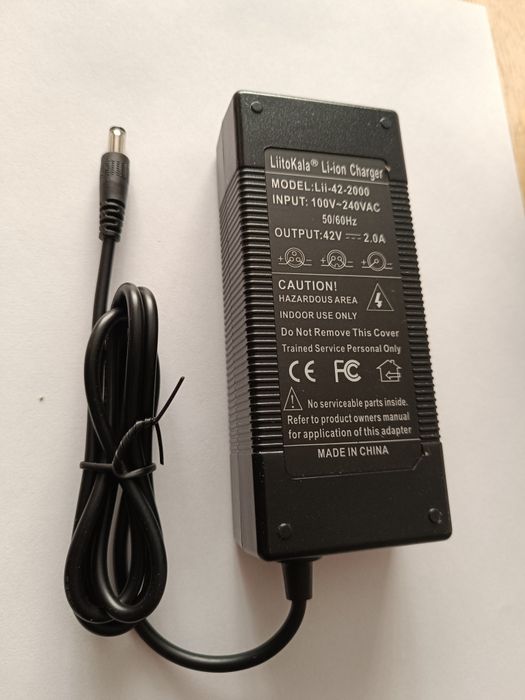Charger Incarcator 42V 2A, eByke Trotineta Electrica, Li-Ion