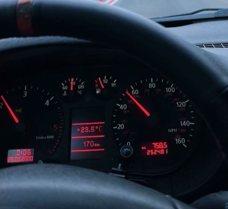 Километраж за ауди а3 8л