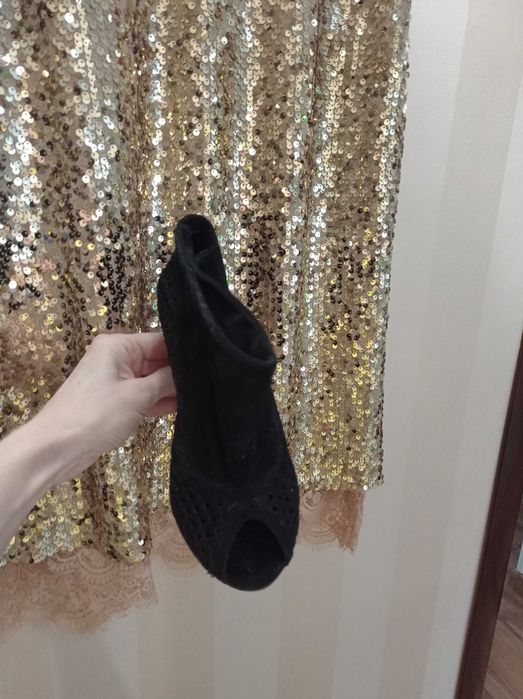 Туфли натуральная замша