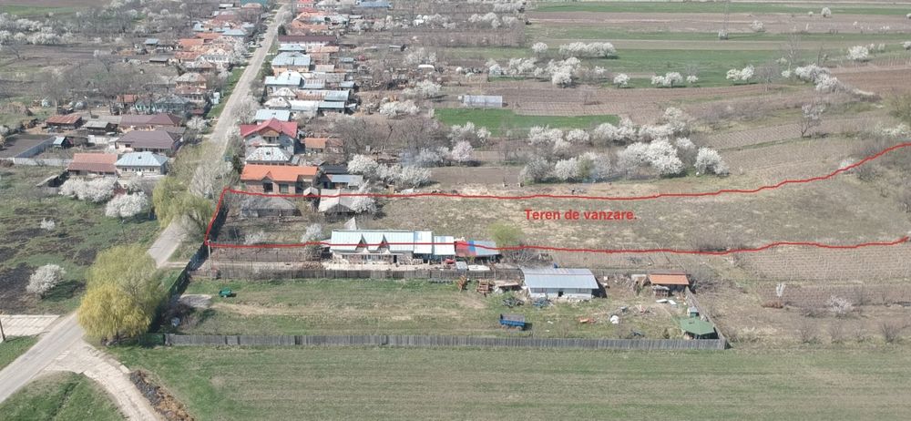 Vânzare teren intravilan la strada principala– Ghercesti, sat Teisani.