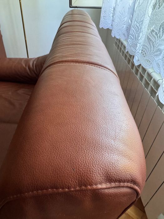 Set canapele din piele naturală,  fabricate în Spania (ridicare de la locație)